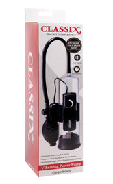 Classix Vibrating Power Pump – Rechargeable Penis Pump Clear Pumps & Enlargers